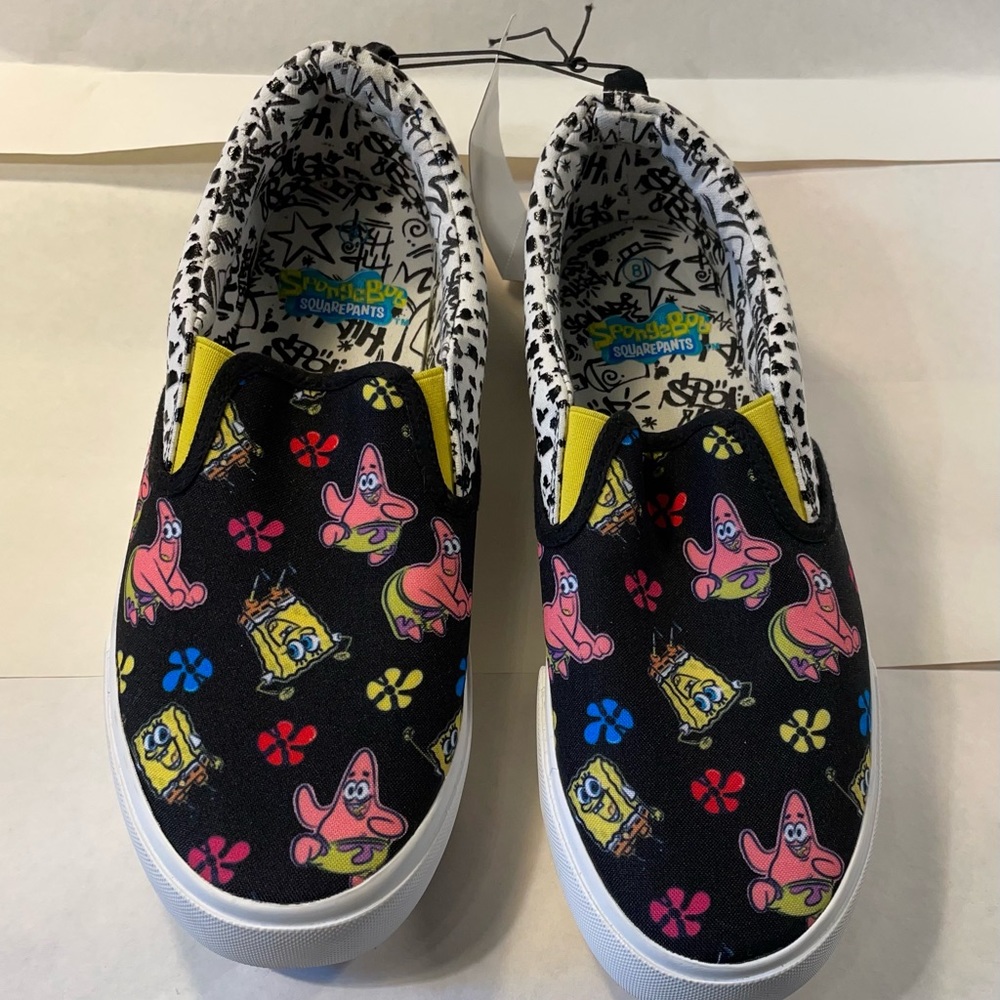 Male or female slip on “Sponge Bob” sneakers